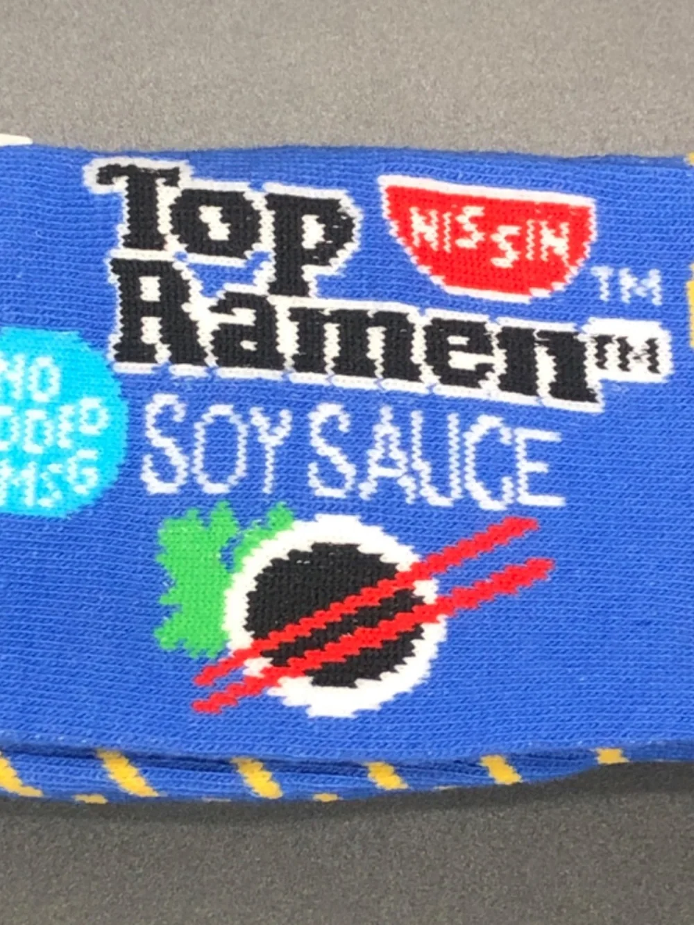 The Original Top Ramen Crew Socks Fits Men's Shoe Size 6-12